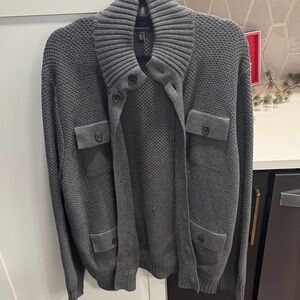 Banana Republic Charcoal Cardigan Sweater
